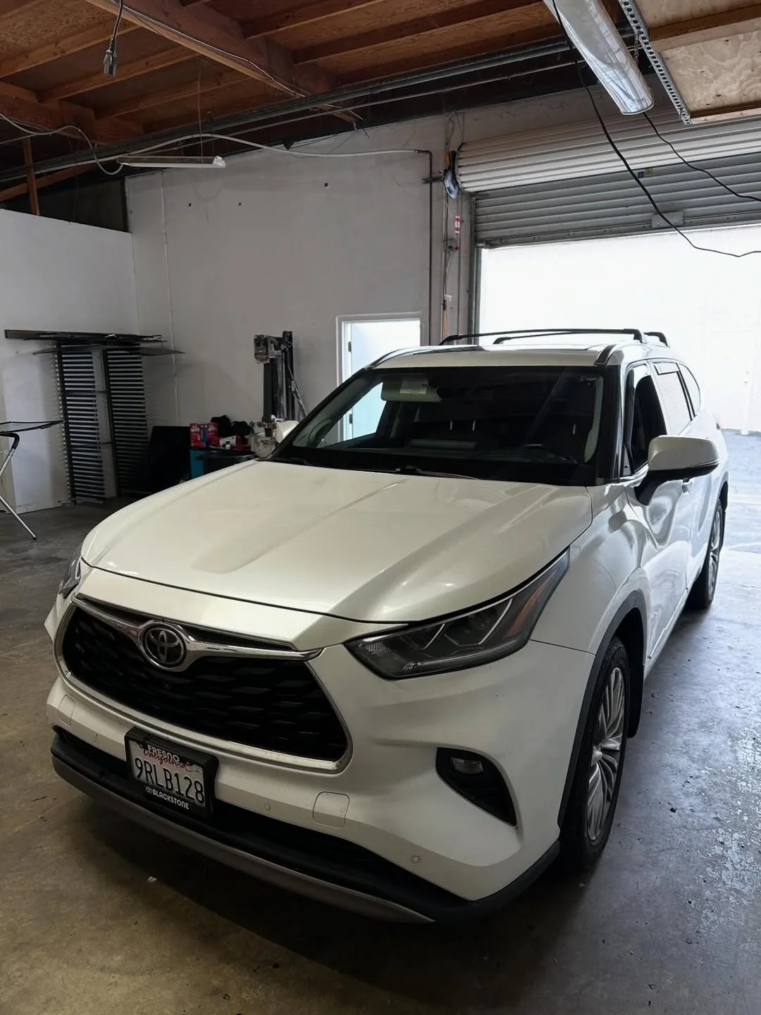 White SUV after windshield service